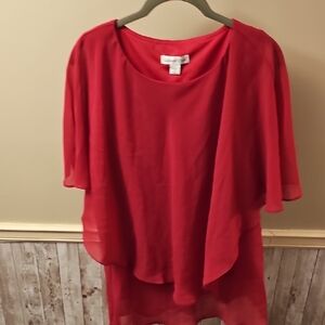 🔹️Coldwater Creek Red Blouse